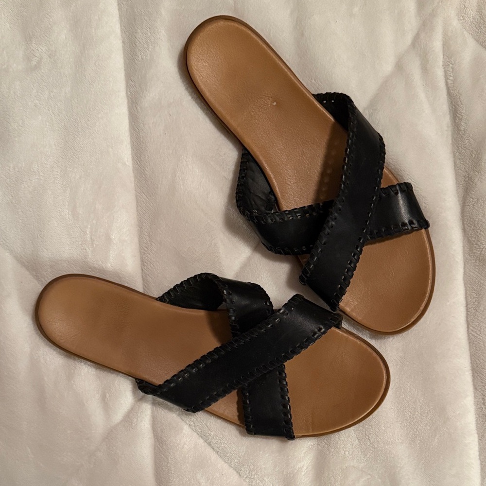 Women's Black Slide Sandals